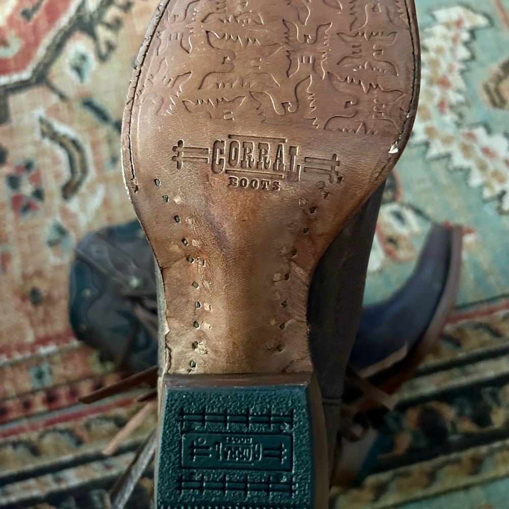 EUC Corral Leather Cowboy Boots Sz 10M - Picture 8 of 10